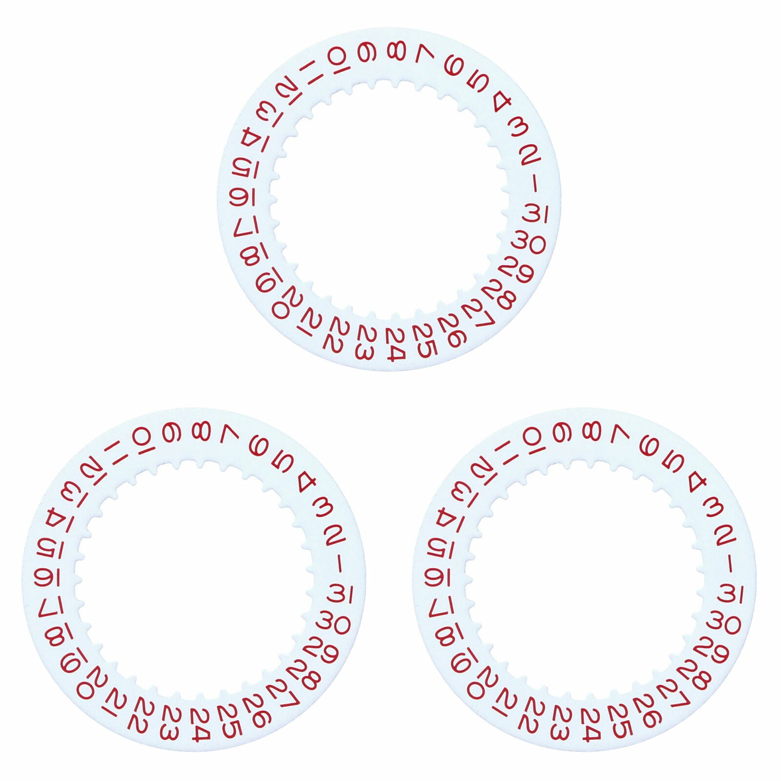 3 DATE DISC FOR ROLEX TURN-O-GRAPH 3135/3155 16263 16264 116261 116264 WHITE RED
