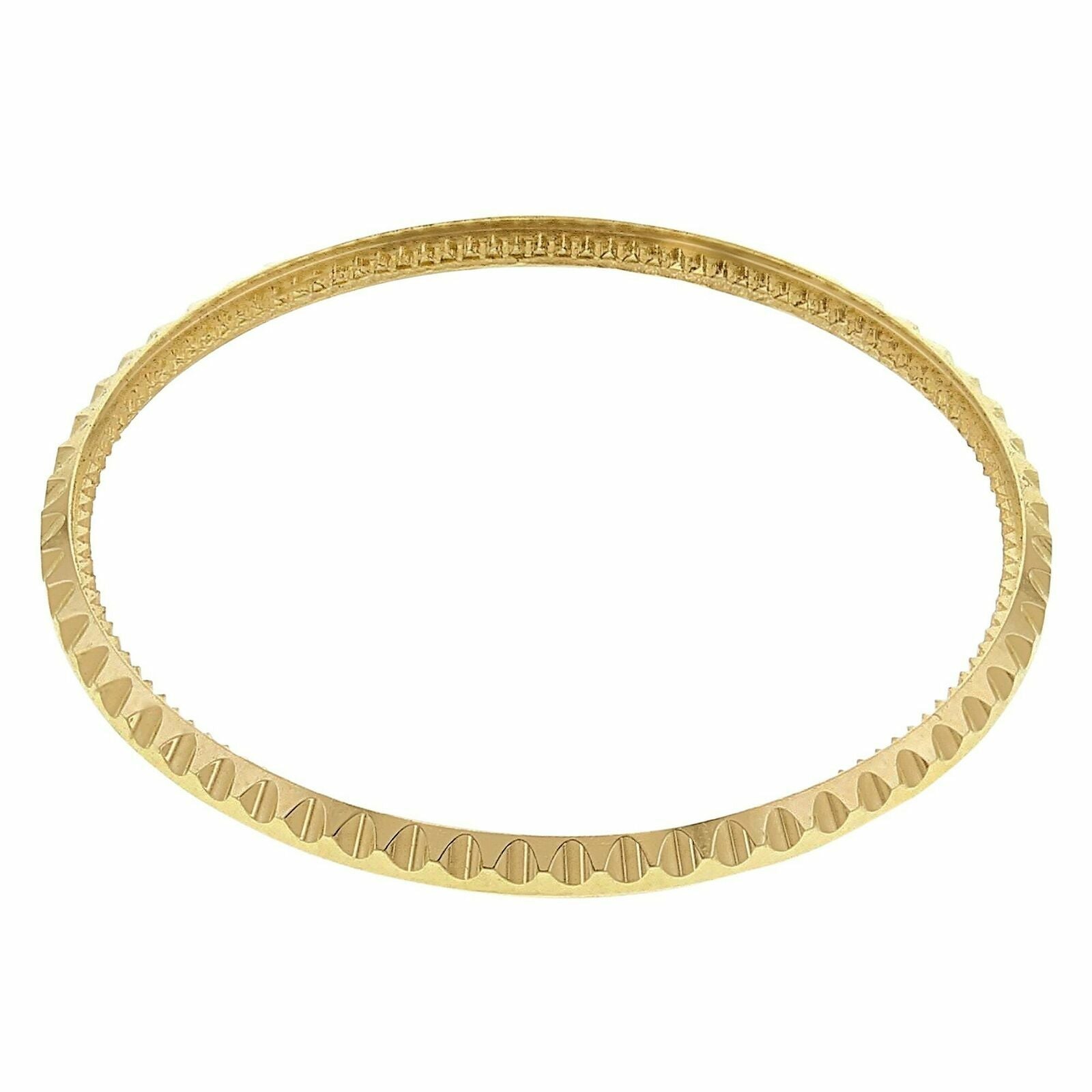 18KY REAL GOLD ROTATING BEZEL FOR ROLEX GMT 16700 16713 16718 16760