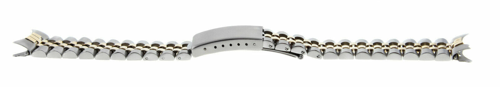 JUBILEE WATCH BAND FOR ROLEX MEN DATEJUST 1601 1603 16013 REAL GOLD 14K/SS 20MM