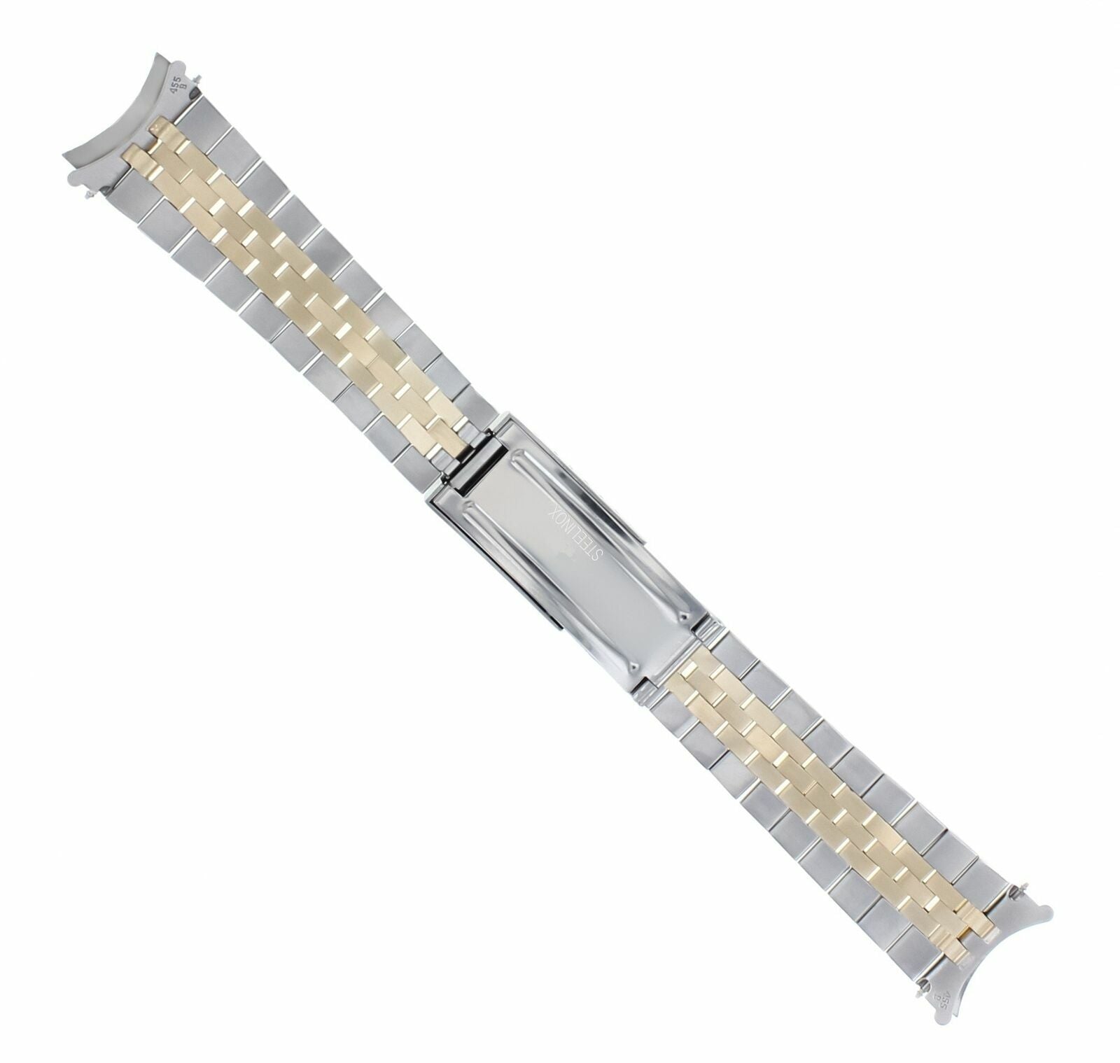 JUBILEE WATCH BAND FOR ROLEX MEN DATEJUST 1601 1603 16013 REAL GOLD 14K/SS 20MM