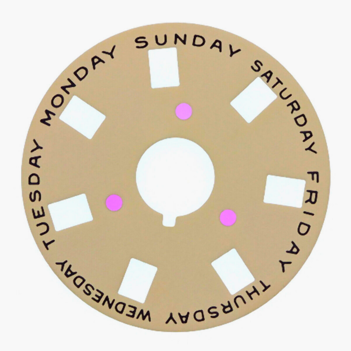 DAY DISC FOR ROLEX PRESIDENT DAYDATE MOVEMENT 1030/1556 1801 1802 1803 CHAMPAGNE