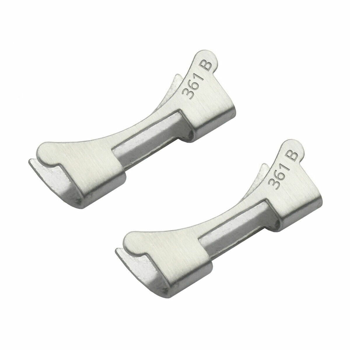 2PCS 361 B END PIECE LINK FOR ROLEX OYSTER 20MM WATCH BAND STAINLESS STEEL