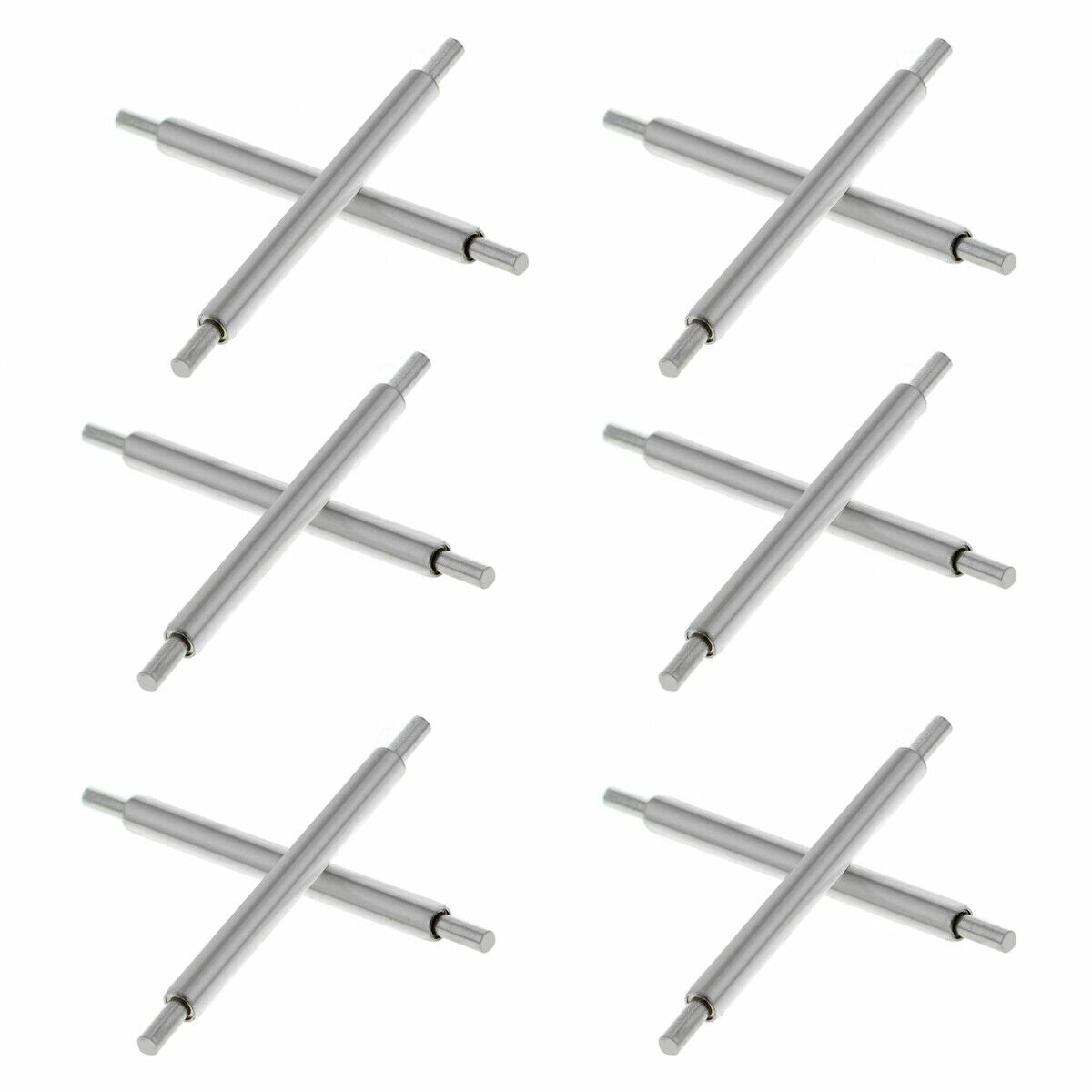 6 SPRING BAR PIN FOR ROLEX SUBMARINER 16800 GMT 1675 1680 LEATHER STRAP BAND