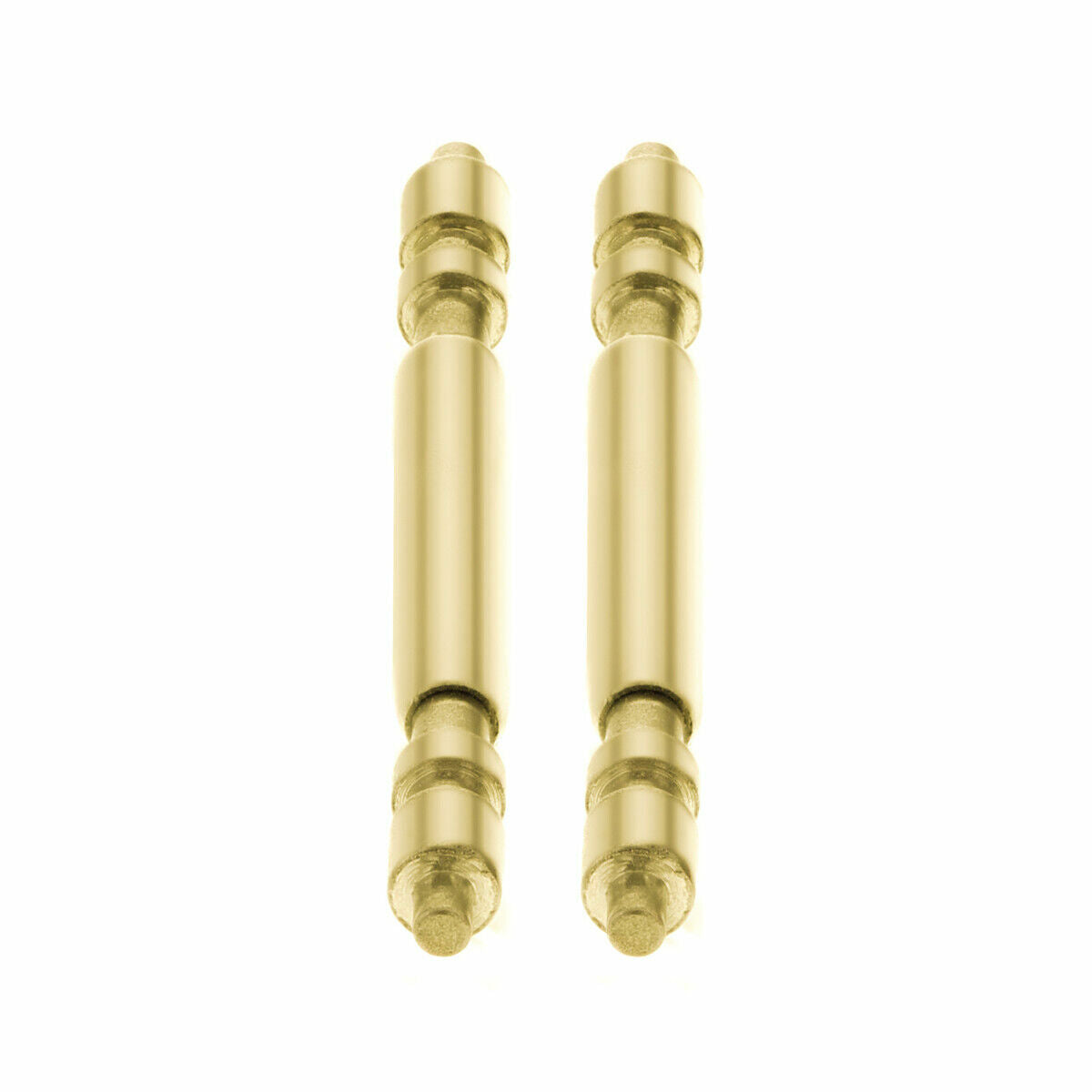 2 PC 19MM GOLD SPRING BAR FOR 34MM ROLEX PRESIDENT DATE STRAP WATCHBAND BRACELET