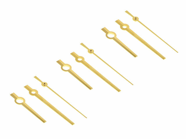 6 SET WATCH HAND PLAIN FOR MOVEMENT ETA 2824-2 2834-2 2836-2 2874 GOLD COLOR