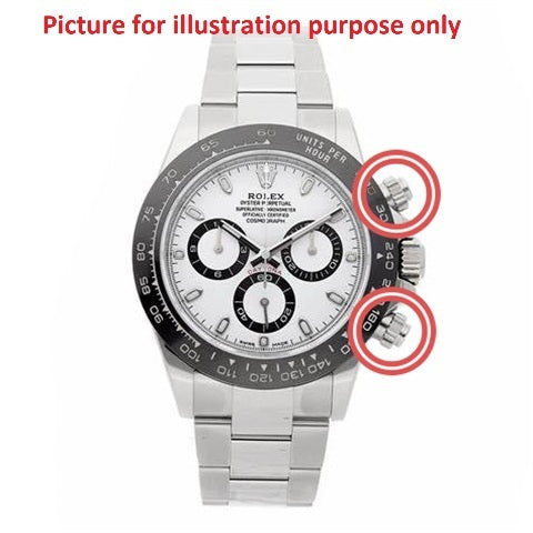 12 PCS DAYTONA WATCH CROWN PUSHER FOR ROLEX 16518 16519 16520 16523 ZENITH STEEL
