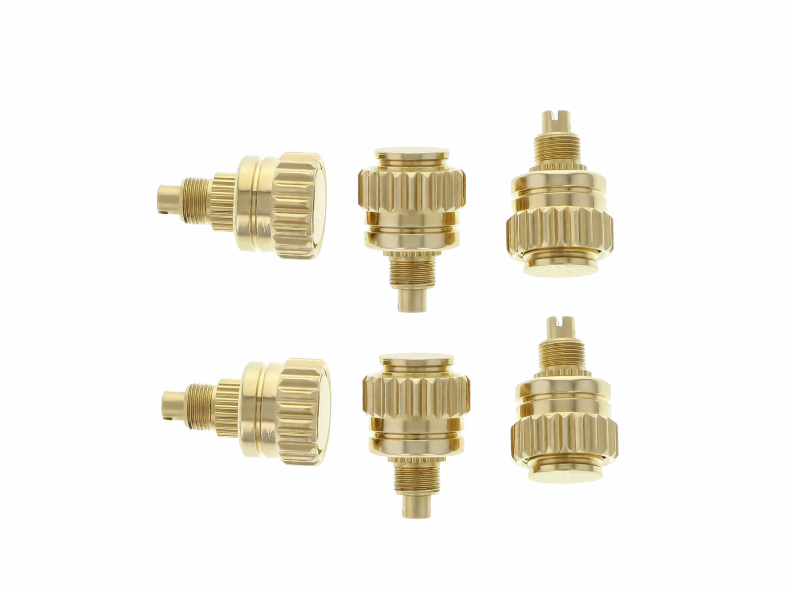 6 DAYTONA WATCH CROWN PUSHER FOR ROLEX 116518 116519 116520 116523 116528 GOLD