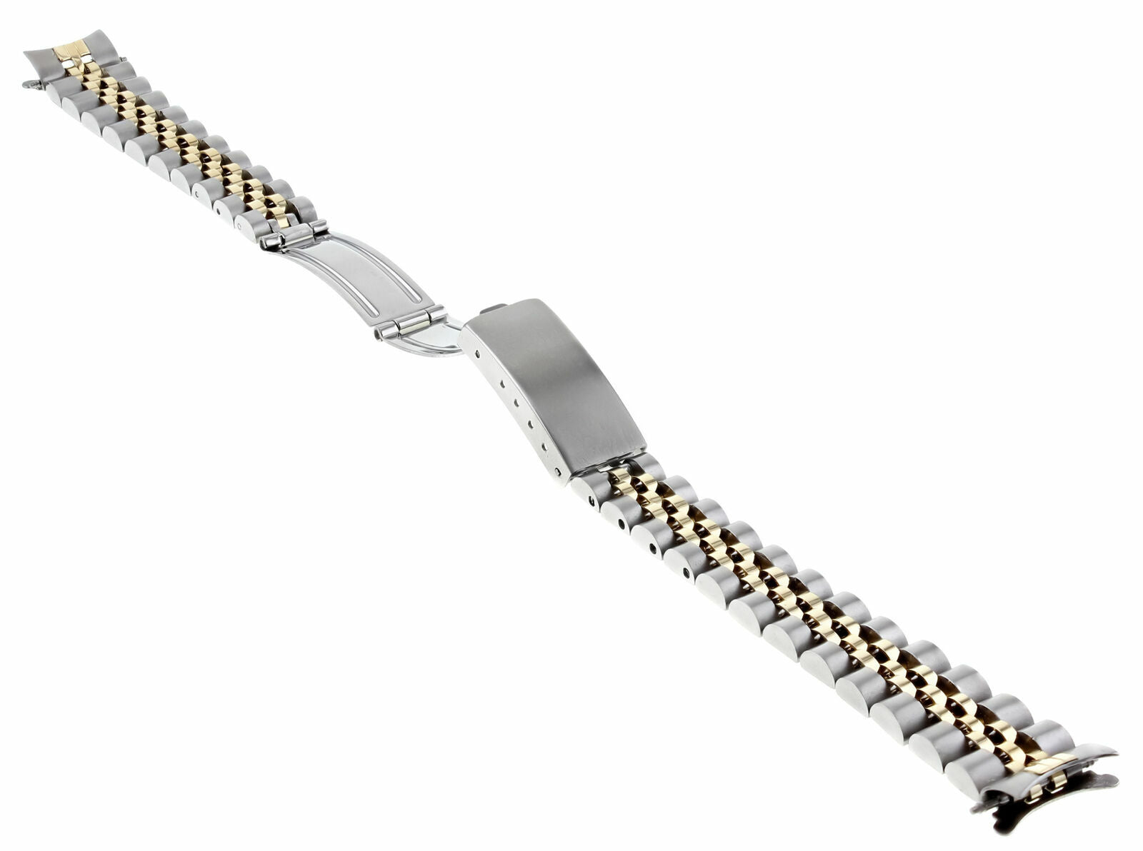 LADIES 14K/SS TWO TONE REPLACEMENT WATCH BAND STRAP FOR ROLEX 67243 76163, 76183