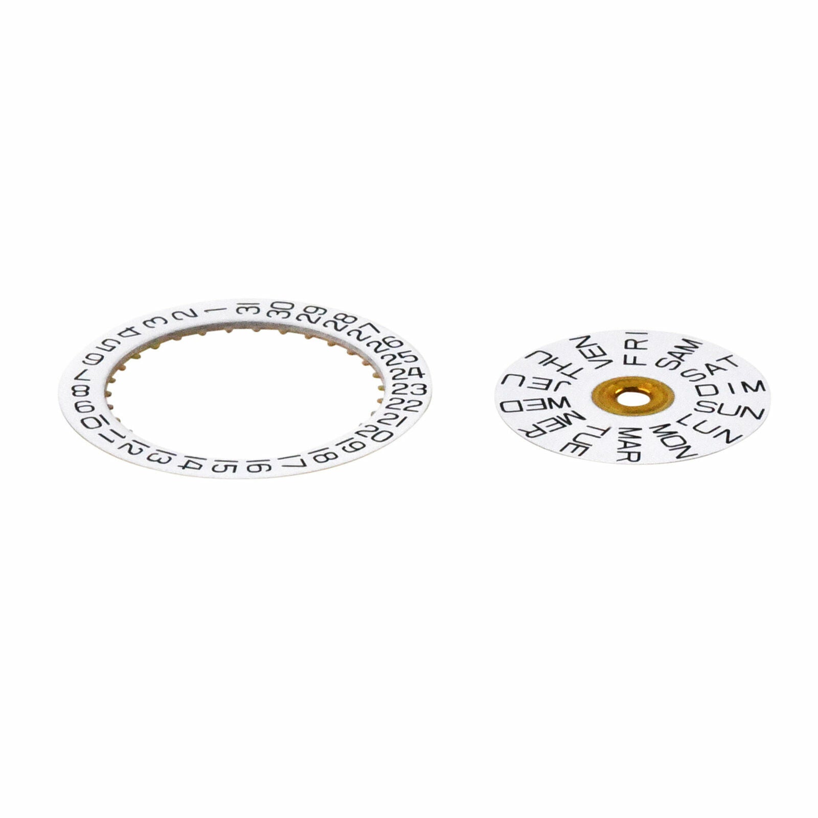 DAY DATE CALENDAR DISC FOR TUDOR MOVEMENT ETA 2836-2 2846 2878 TUDOR WHITE