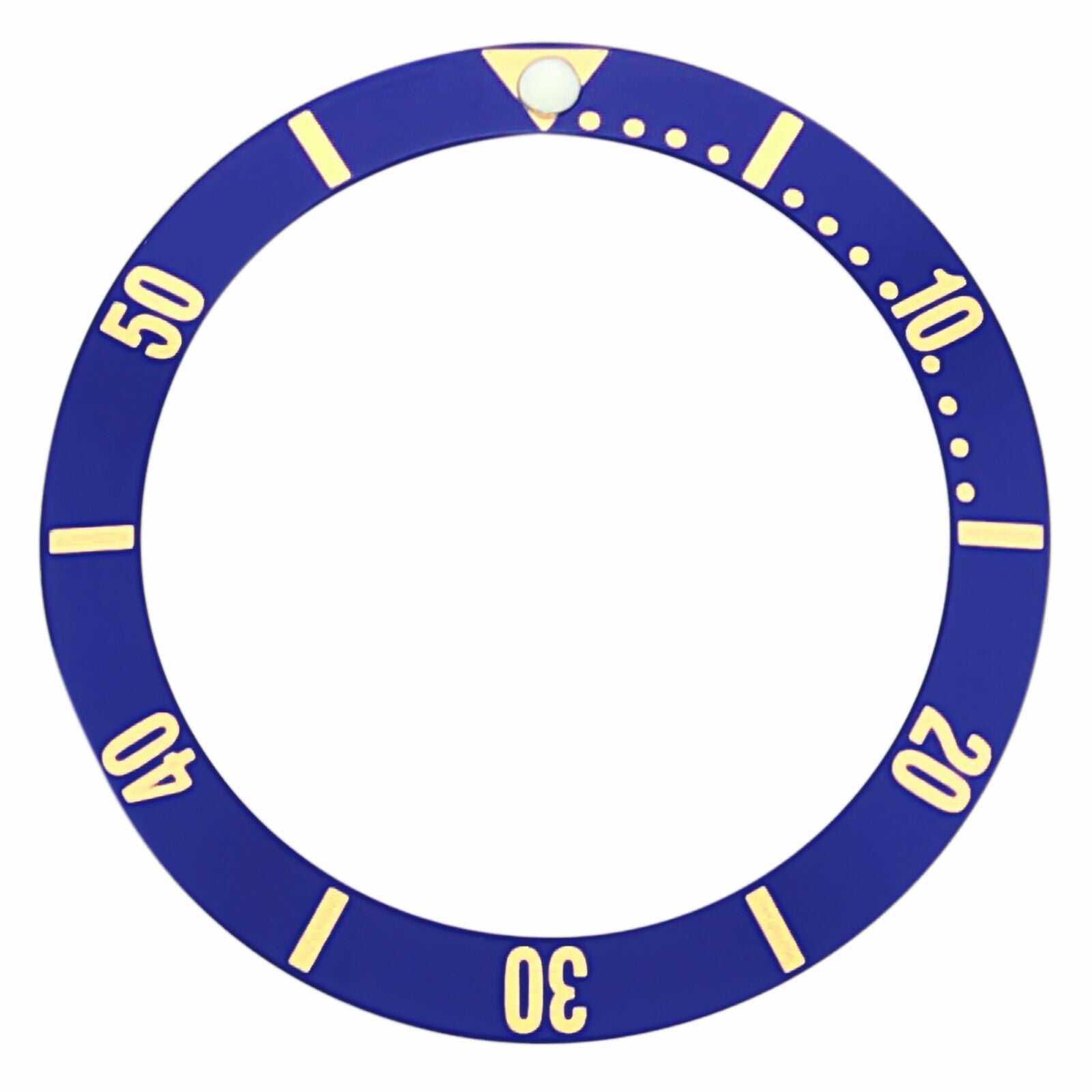 BEZEL INSERT FOR LADY TAG HEUER 1500 WD 1413-1423-DO WATCH BLUE GOLD FONTS