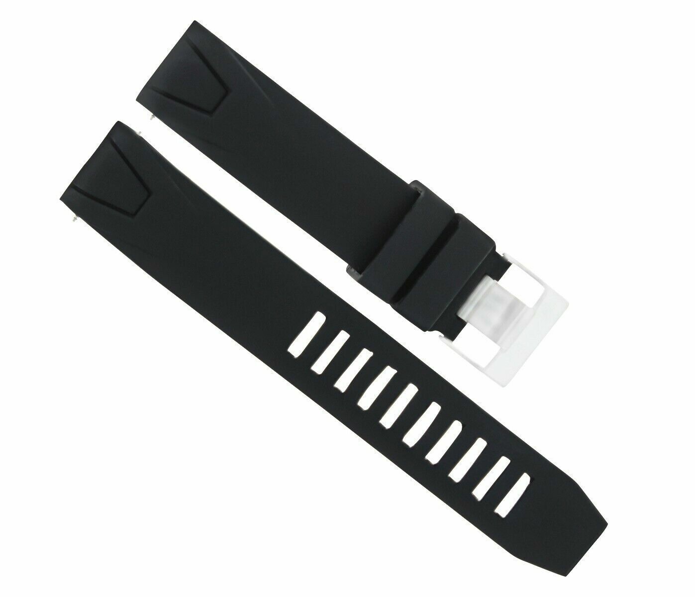 3-20 MM BLACK SILICONE RUBBER WATCH BAND BRACELET STRAP FOR 41MM OMEGA SEAMASTER