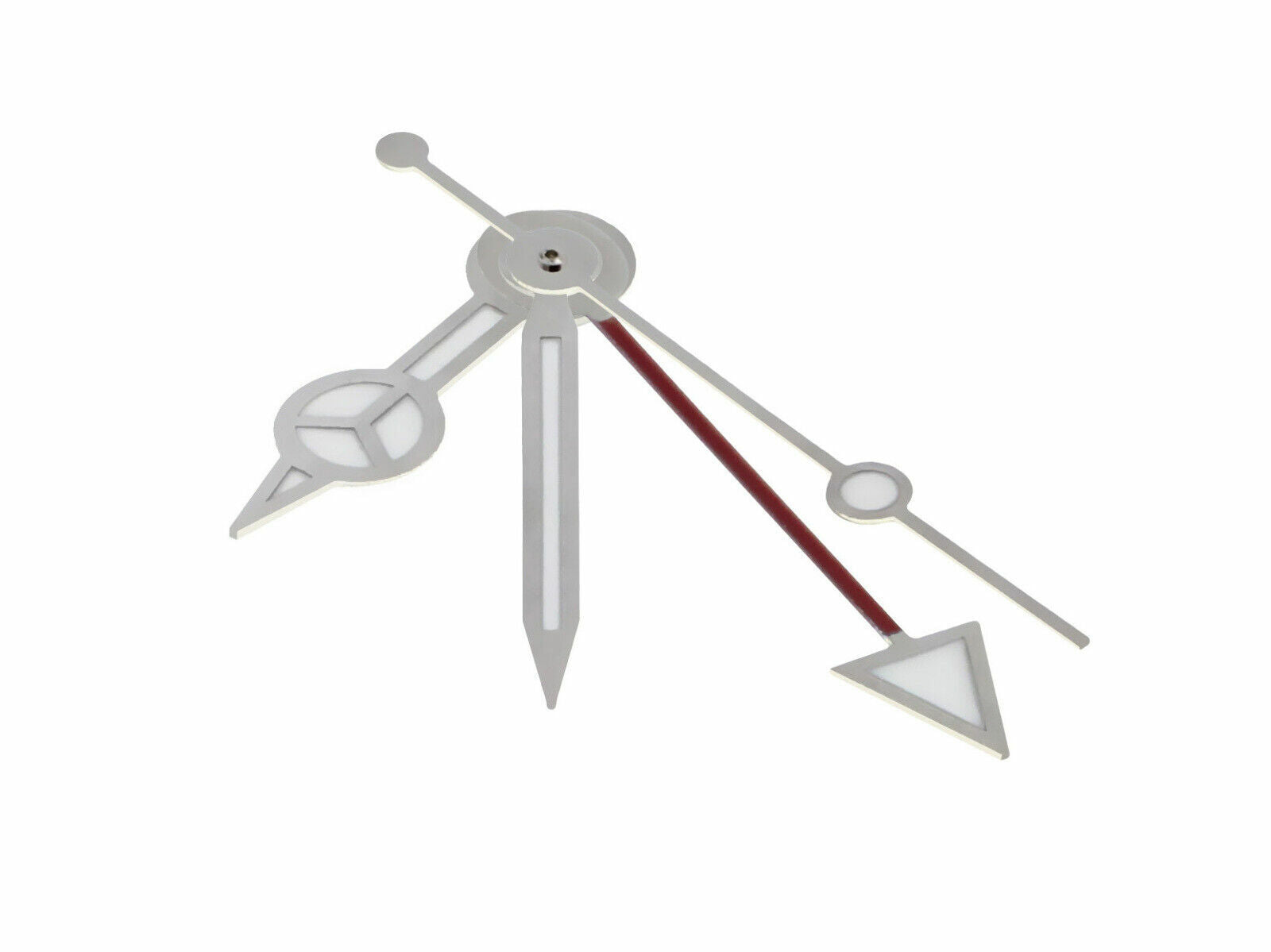 3 SET WATCH HAND FOR ROLEX GMT MOVEMENT 3075-3175 16570 16700 16750 16758 SILVER