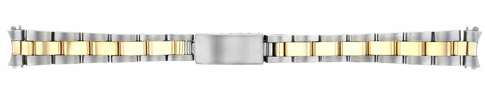 LADIES 13MM 18K/SS OYSTER WATCH BAND FOR 26MM ROLEX 6917 69173 69174 REAL GOLD