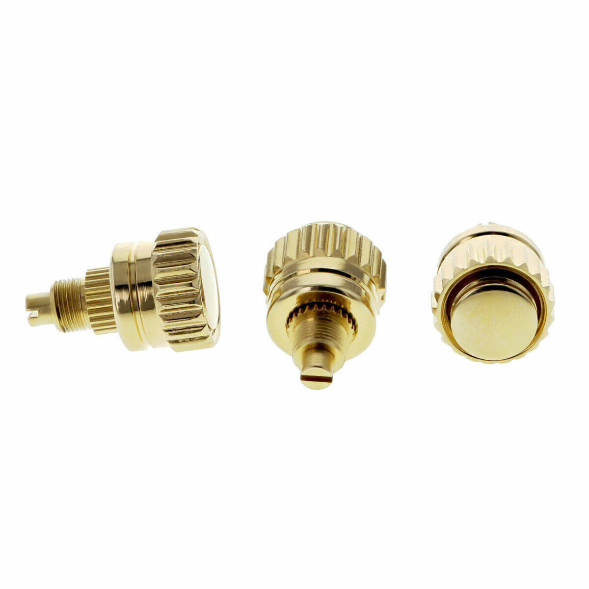 3 PCS DAYTONA WATCH CROWN PUSHER FOR ROLEX DAYTONA 16518 16519 16520 16523 GOLD