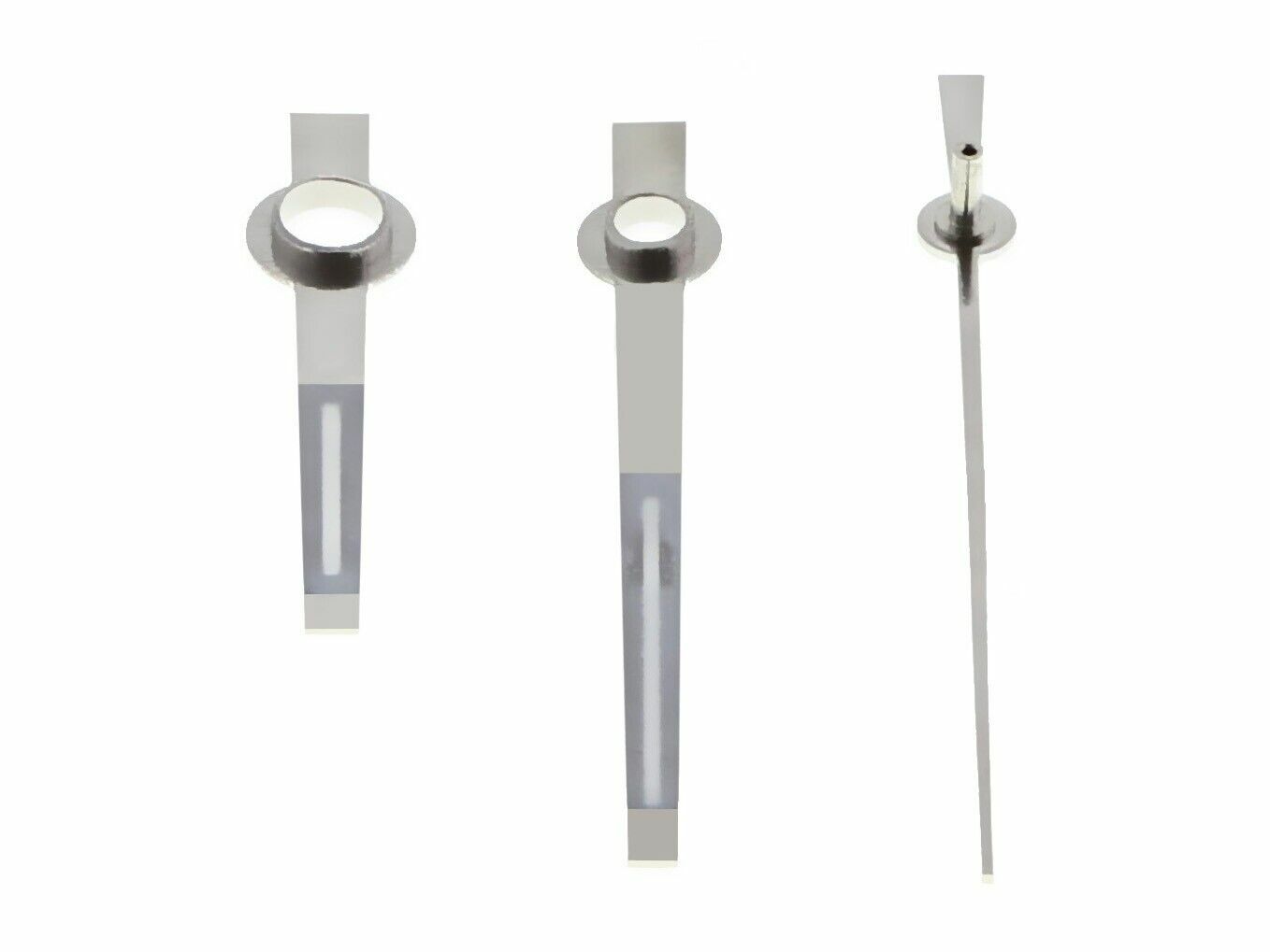 WATCH HANDS FOR ROLEX DATE MOVEMENT 1500 1501 1530 1560 1565 1570 1575 SILVER