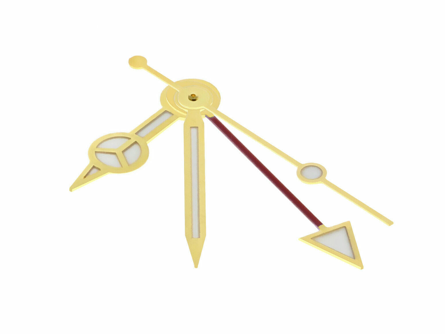 WATCH HAND FOR ROLEX GMT II MASTER QUICKSET 16570 16700 16713 16718 GOLD SWISS