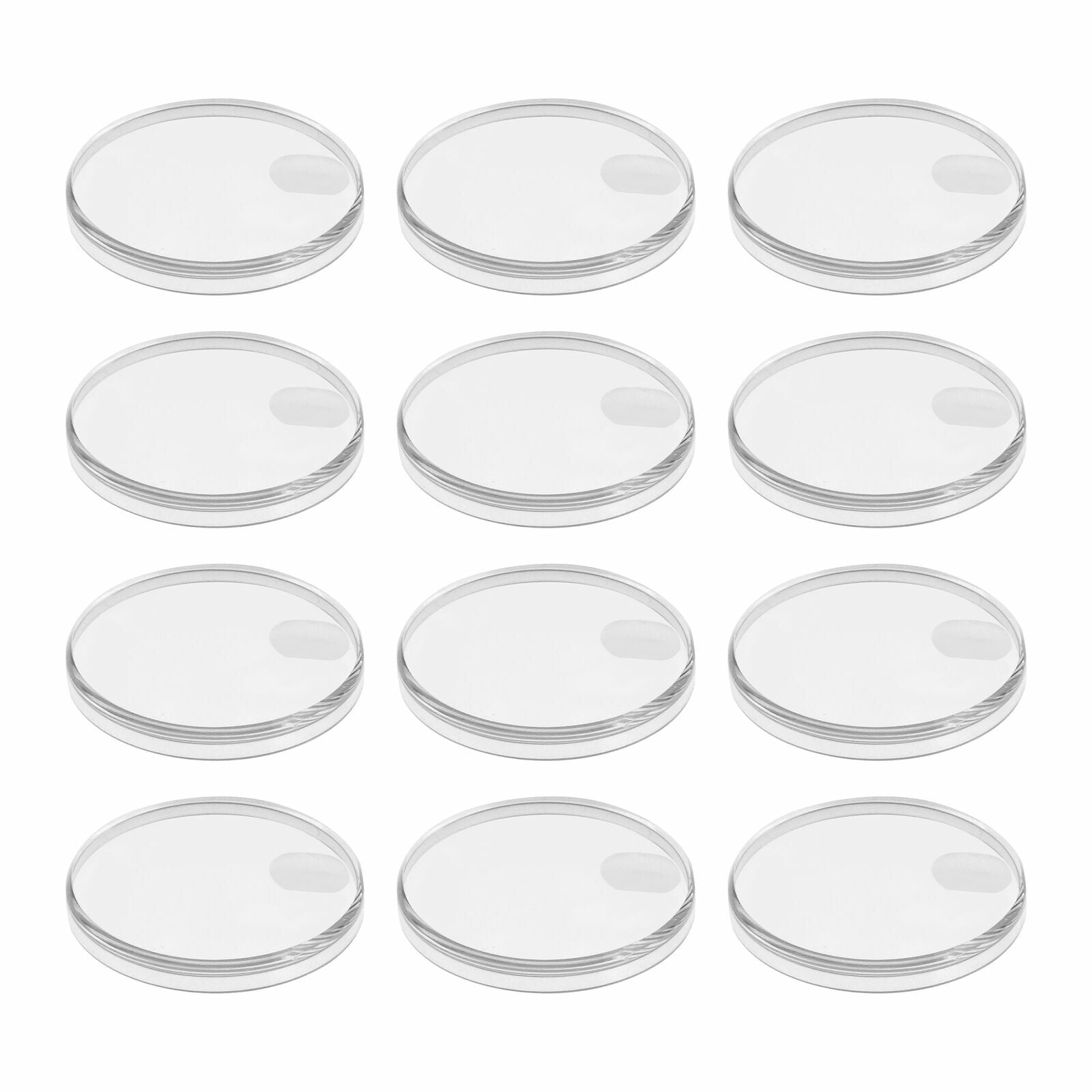 12 PLASTIC PLEXI ACRYLIC WATCH CRYSTAL FOR 34MM ROLEX # 6694 25-108 CAL.1225