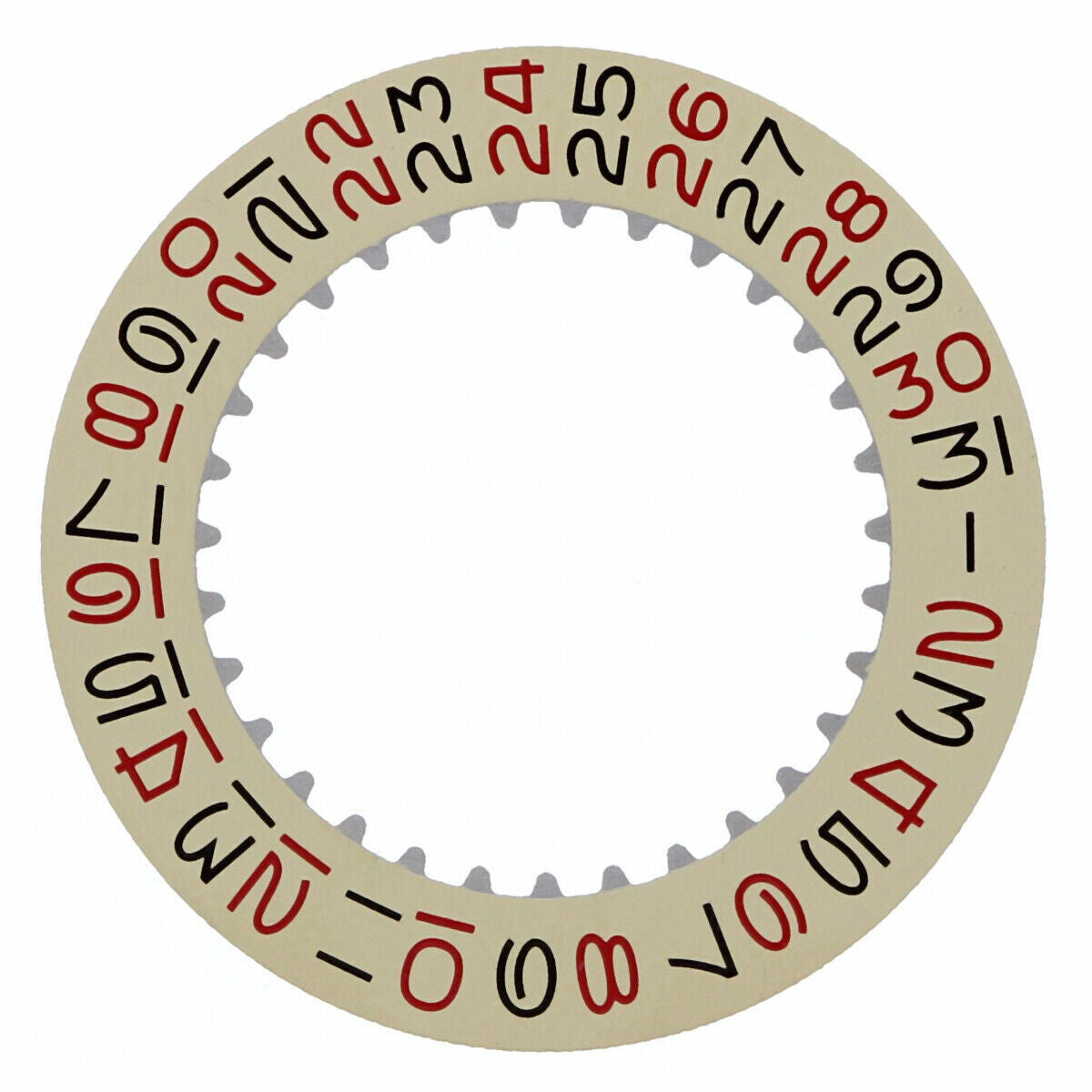 DATE DISC FOR ROLEX EXPLORER NQS 1560 1565 1575 CHAMPAGNE/ RED/BLACK ROULETTE
