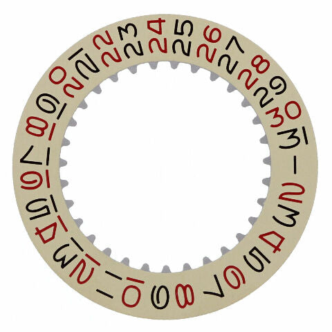 DATE DISC FOR ROLEX EXPLORER NQS 1560 1565 1575 CHAMPAGNE/ RED/BLACK ROULETTE