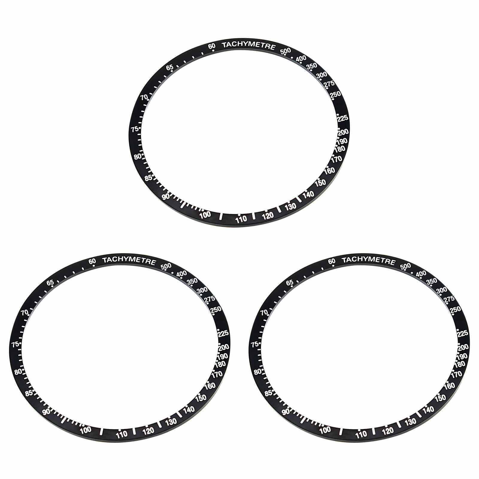 3 BEZEL INSERT FOR OMEGA TACHYMETRE 145.0062 ST69 OR 145022 ST71 105.012 BLACK