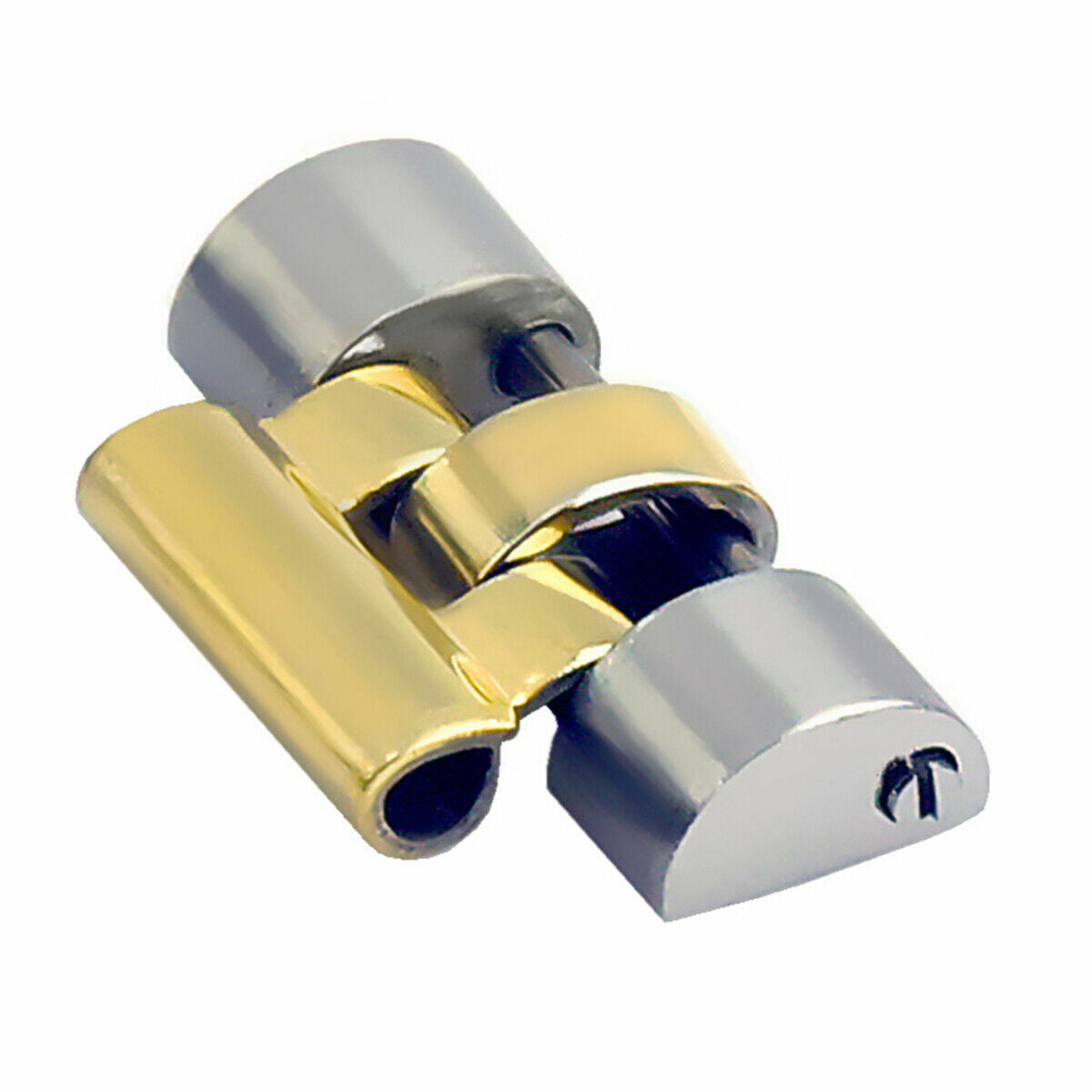 JUBILEE WATCH BAND OPENING SIDE LINK FOR ROLEX 20MM LUGS TWO TONE FIT CLASP SIDE