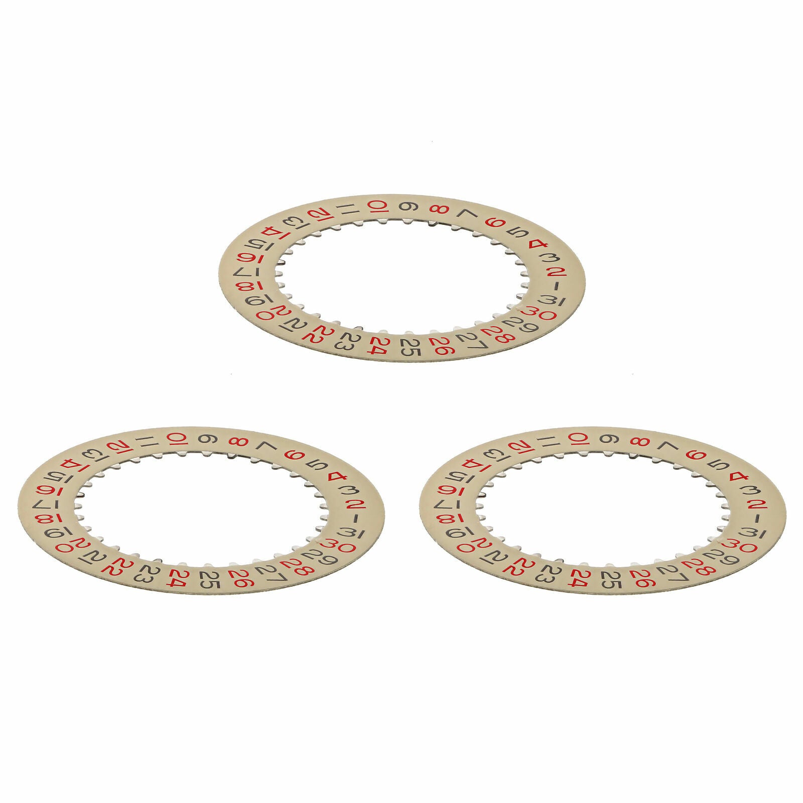 3 DATE DISC FOR ROLEX TURNOGRAPH 3135/3155 16263 16264 116261 116264 CH/RED/BLK