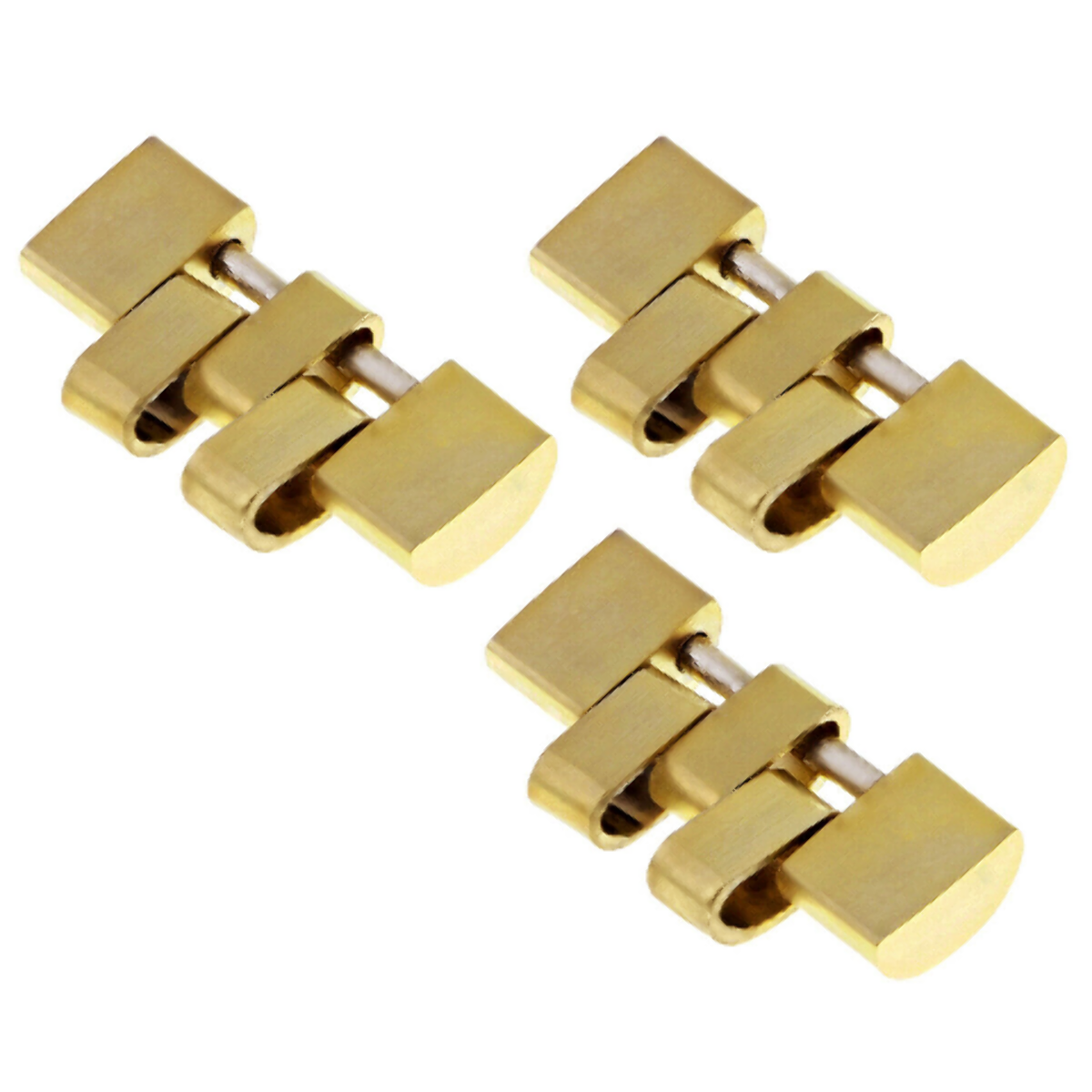 3 PC LINKS FOR JUBILEE WATCH BAND MEN ROLEX DATEJUST 16014 16018 16253 16258 GOLD