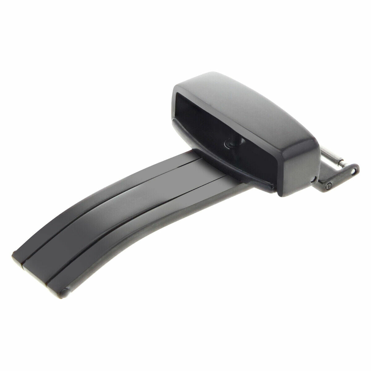 16MM DEPLOYMENT WATCH BAND BUCKLE CLASP FOR BREITLING PILOT LEATHER STRAP BLACK