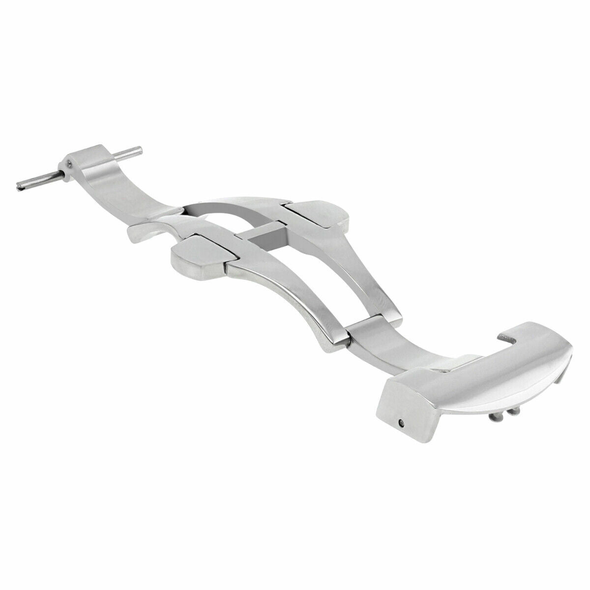 20MM DEPLOYMENT BAND CLASP BUCKLE FOR PANERAI 22MM FIT LEATHER STRAP BRUSH STEEL