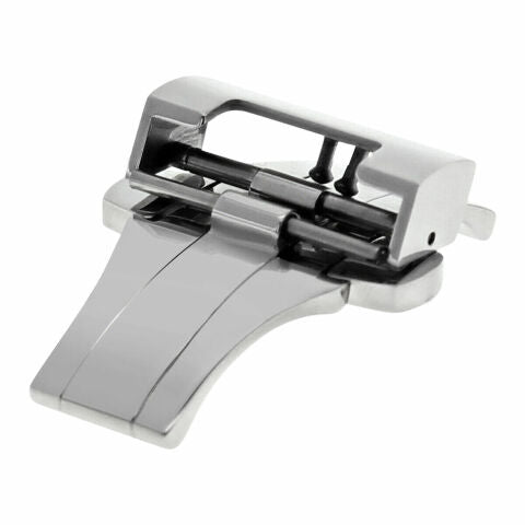 20MM DEPLOYMENT BAND CLASP BUCKLE FOR PANERAI 22MM FIT LEATHER STRAP BRUSH STEEL