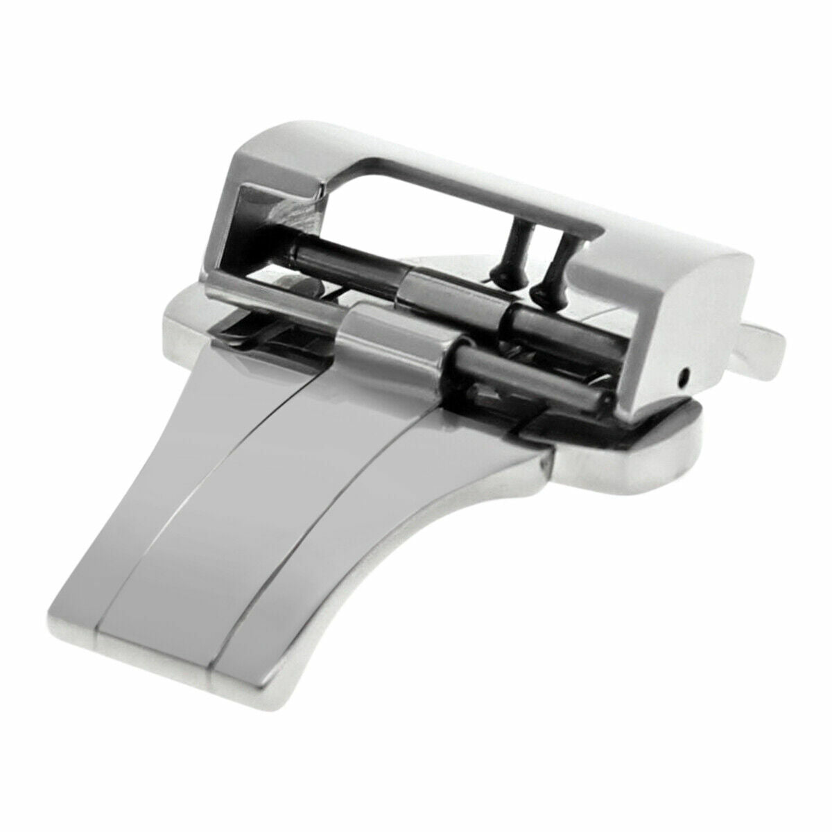 20MM DEPLOYMENT BAND CLASP BUCKLE FOR PANERAI 22MM FIT LEATHER STRAP BRUSH STEEL