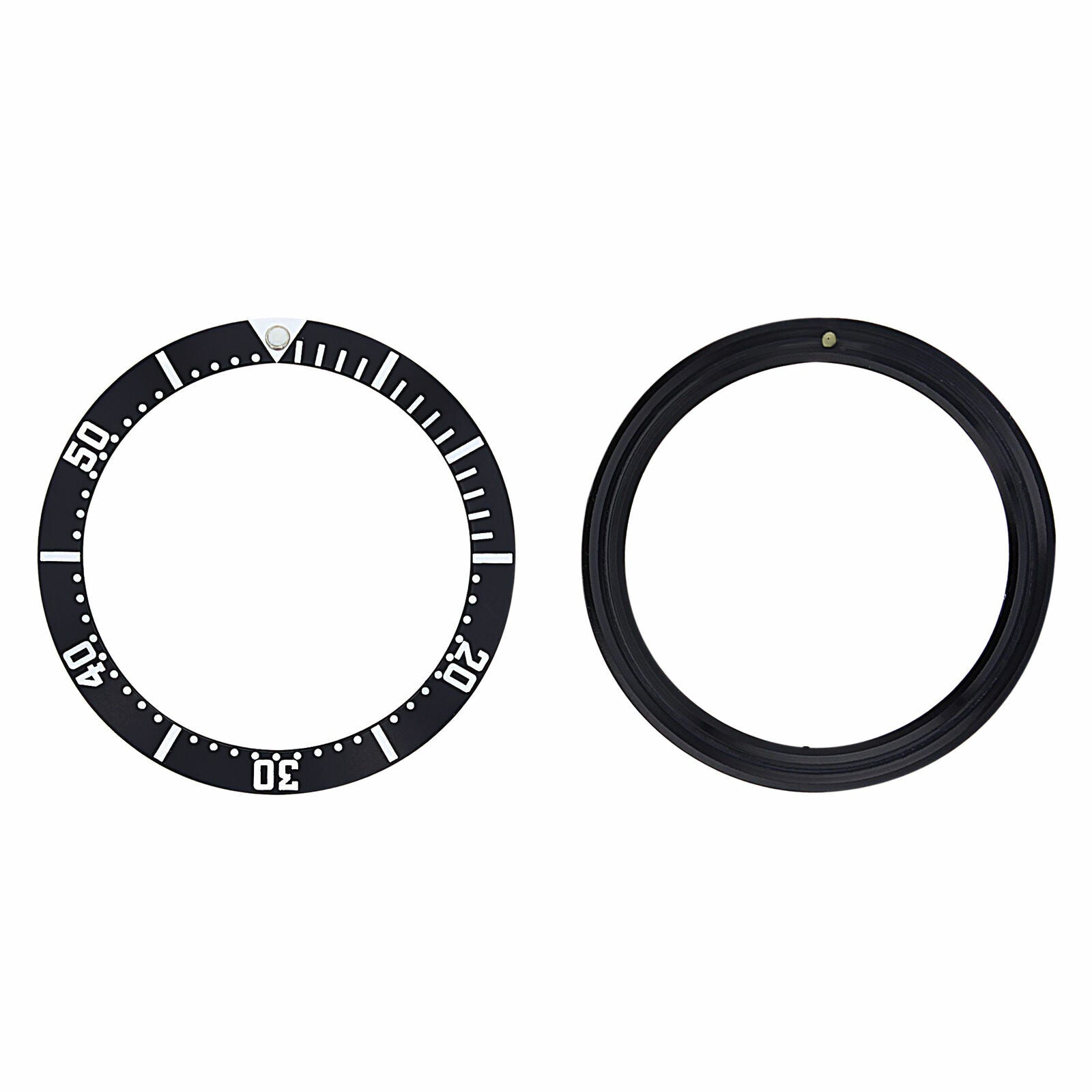 BEZEL INSERT FOR OMEGA SEAMASTER PROFESSIONAL GROOVE EASY SNAP FIT 41MM CASE BLK