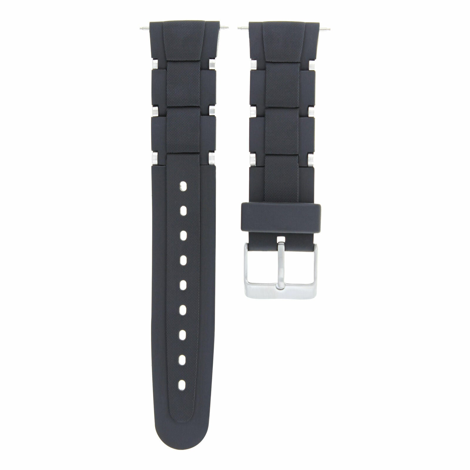 20MM RUBBER DIVER WATCH BAND STRAP FOR INVICTA RUSSIAN WATCH BLACK