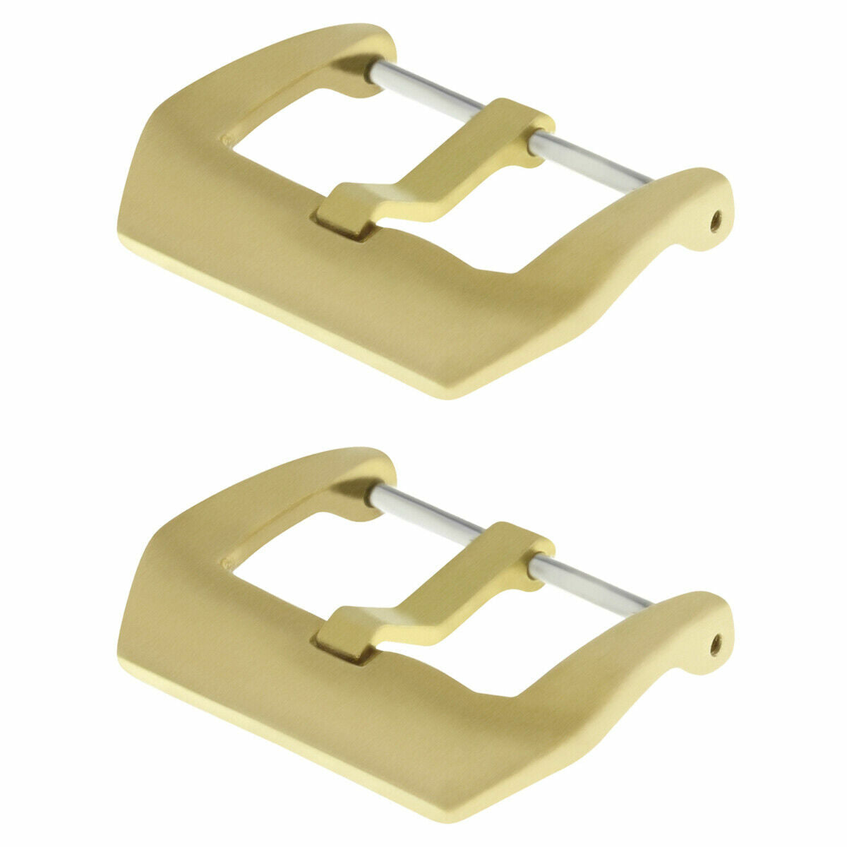 2-22MM BRONZE PRE-V SCREW-IN BUCKLE FOR 40MM PANERAI STRAP LEATHER RUBBER BAND