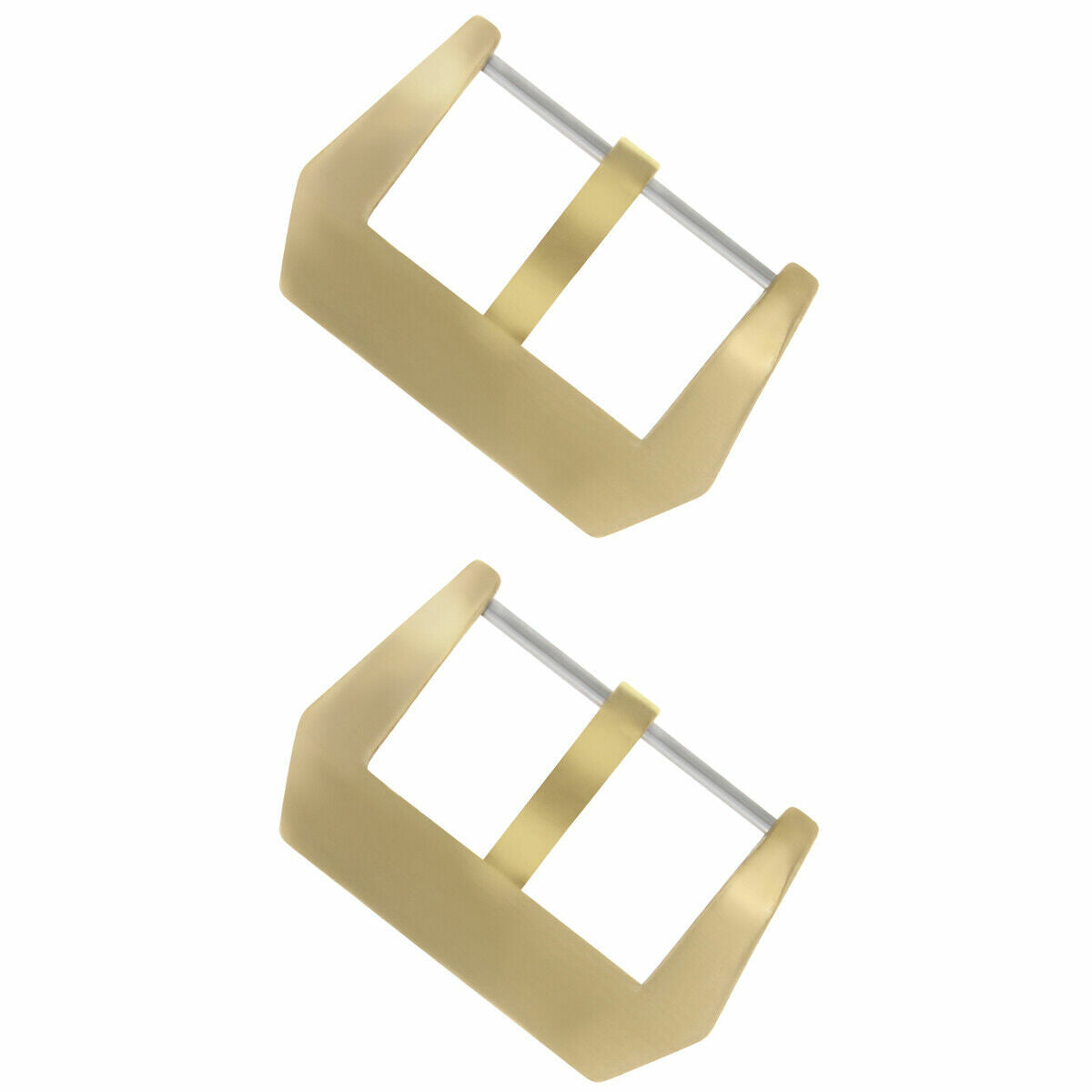 2-22MM BRONZE PRE-V SCREW-IN BUCKLE FOR 40MM PANERAI STRAP LEATHER RUBBER BAND