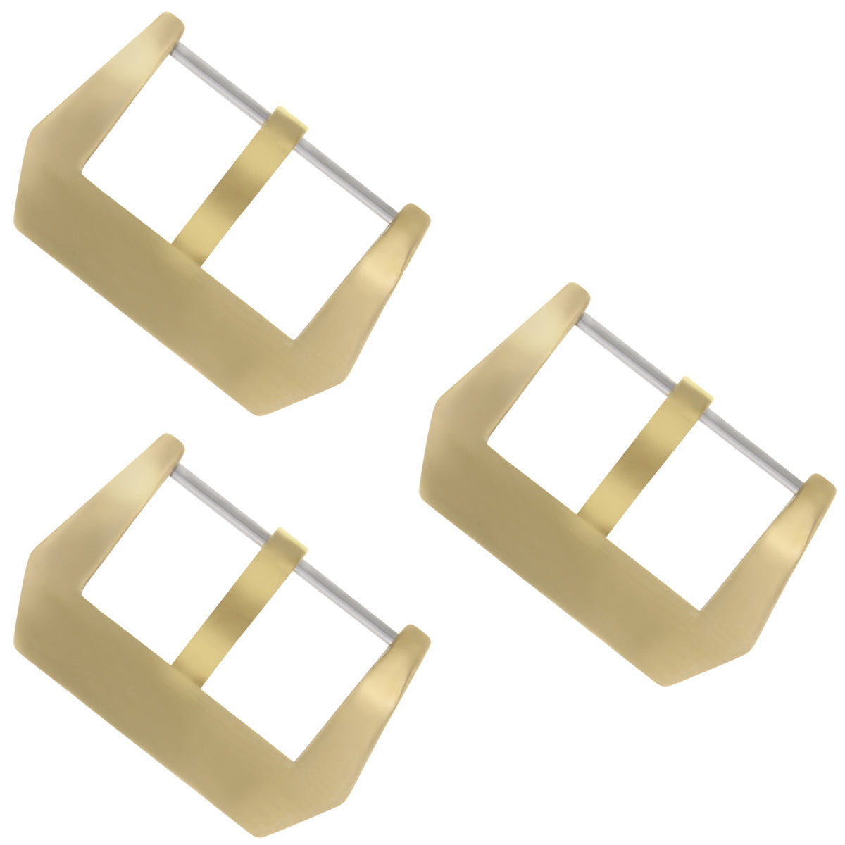 3-20MM BRONZE PRE-V SCREW-IN PAM RUBBER STRAP BAND BUCKLE FOR 40MM PANERAI WATCH