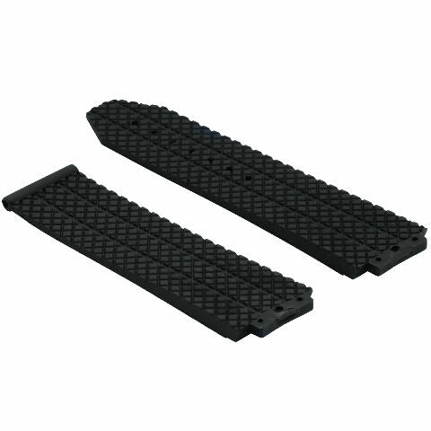 24MM RUBBER BAND STRAP FOR HUBLOT BIG BANG 301.SX 130.RX + 4 BLACK SCREW BLACK