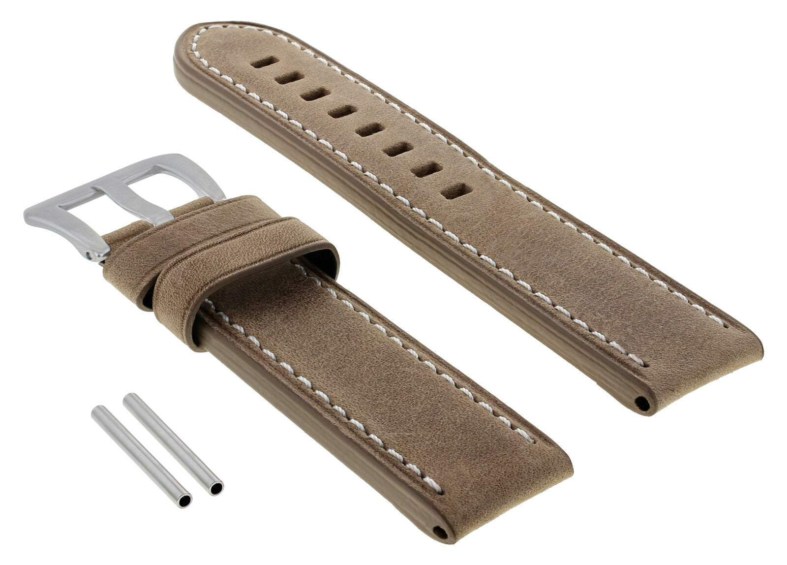 24MM COW LEATHER WATCH BAND STRAP FOR BREITLING WATCH NAVITIMER COLT SAND WS
