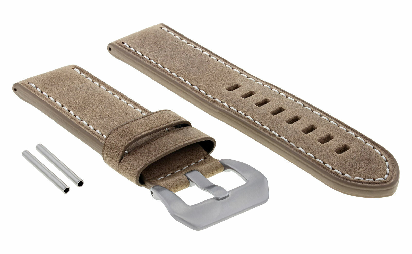 24MM COW LEATHER WATCH BAND STRAP FOR BREITLING WATCH NAVITIMER COLT SAND WS