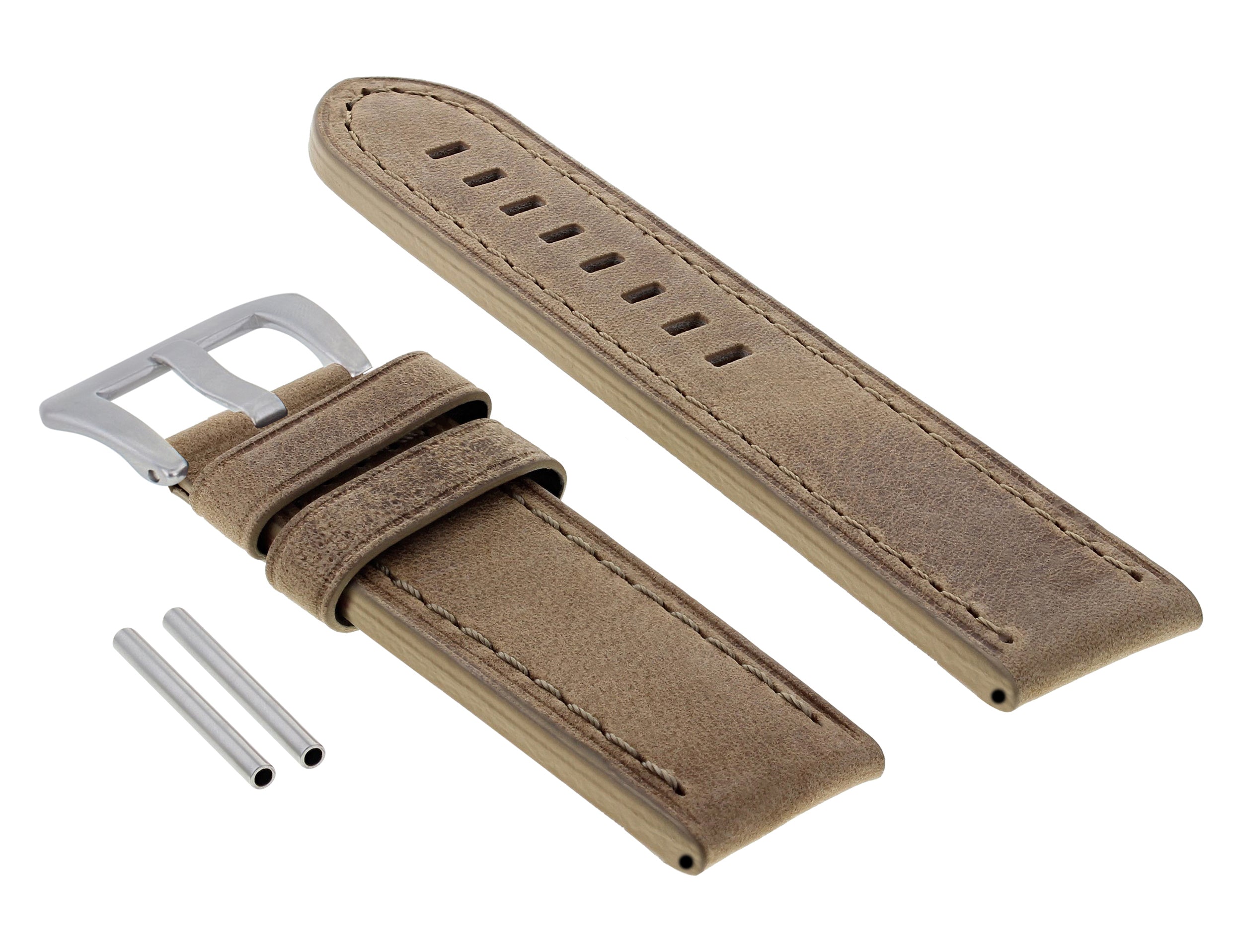 24MM COW LEATHER WATCH BAND STRAP FOR BREITLING SUPER OCEAN AVENGER COLT SAND
