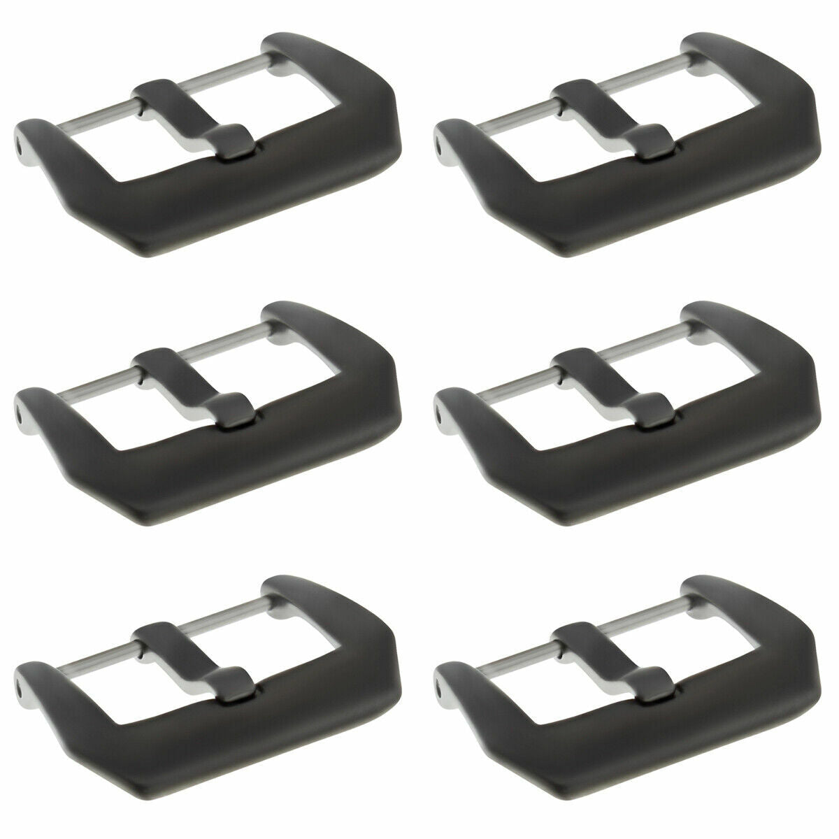 6- 26MM STRAP PRE-V SCREW BUCKLE PVD FOR PAM PANERAI LUMINOR 47MM GMT BLACK PVD
