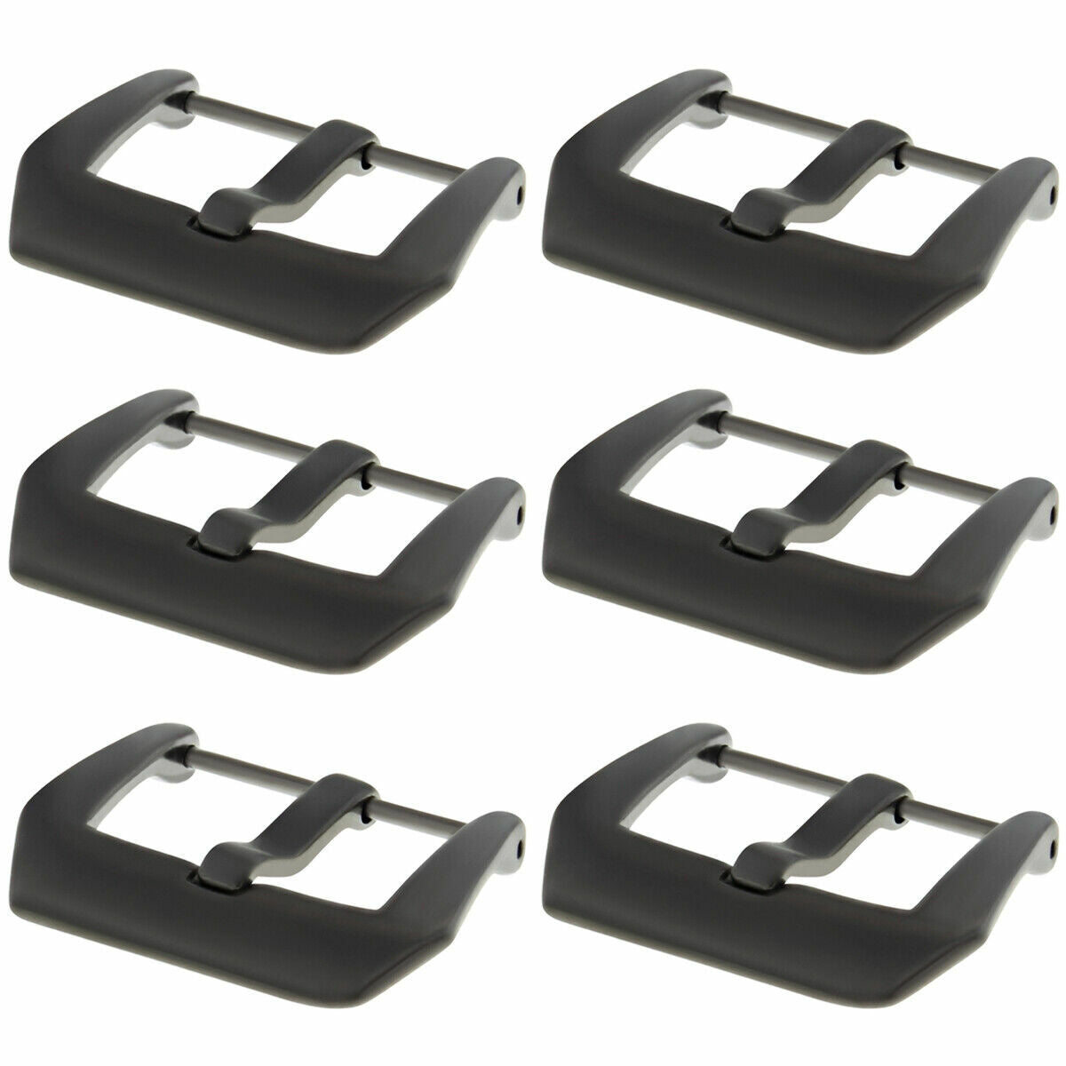 6- 26MM STRAP PRE-V SCREW BUCKLE PVD FOR PAM PANERAI LUMINOR 47MM GMT BLACK PVD