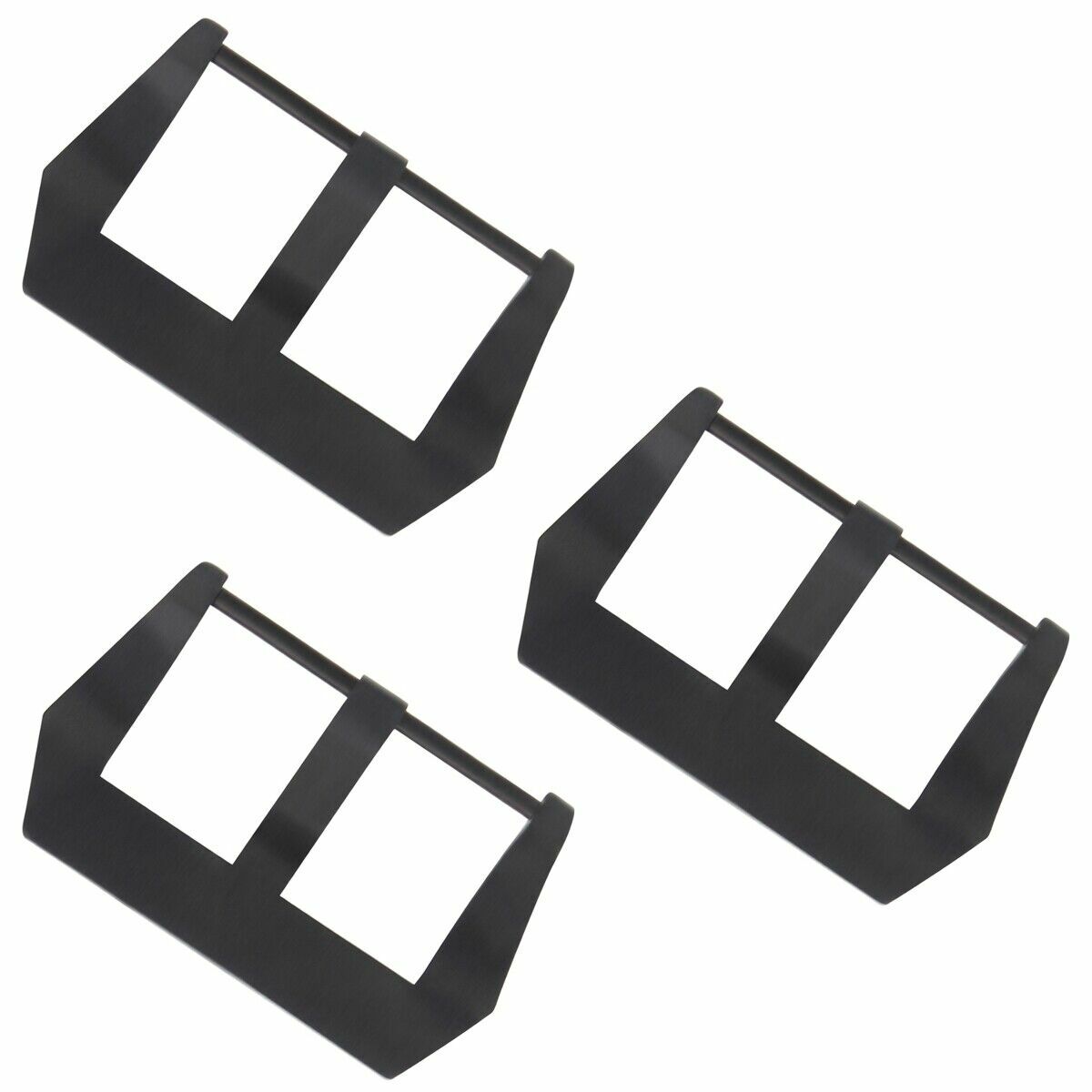 3-26MM STRAP PRE-V SCREW BUCKLE PVD FOR PANERAI 47MM LUMINOR MARINA GMT BLACK