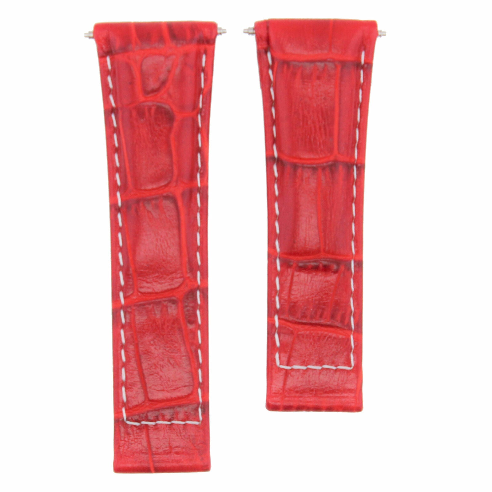 LEATHER STRAP BAND FOR ROLEX DAYTONA 16519 116520 116523 WATCH RED WS REGULER