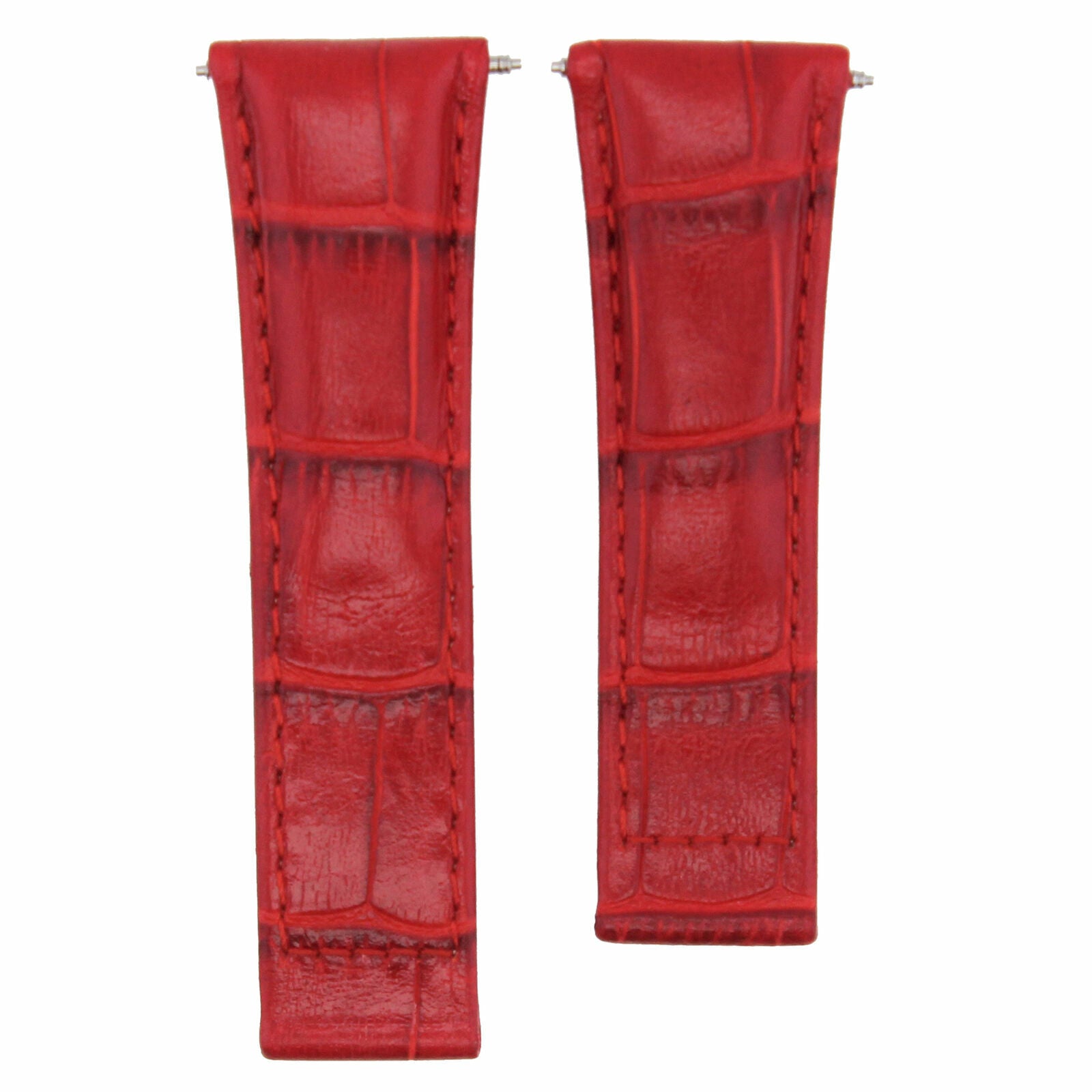 LEATHER STRAP BAND FOR ROLEX DAYTONA WATCH 16518 16523 116519 116520 RED REGULAR