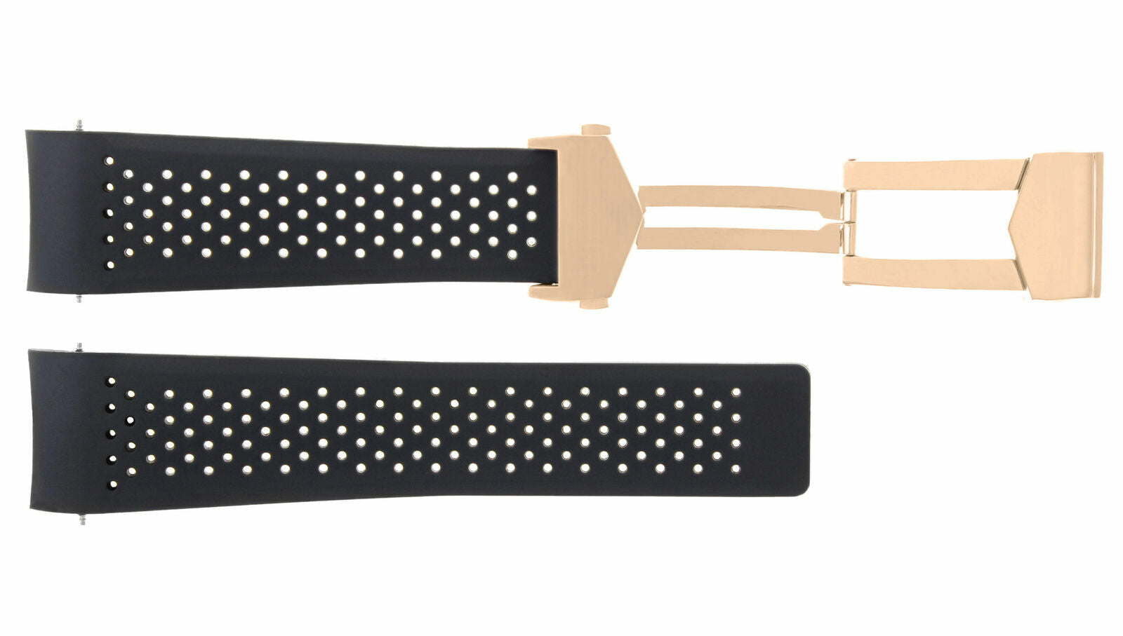 22MM SILICONE RUBBER BAND STRAP CLASP FOR TAG HEUER CARRERA MONAC0 PERFORAT WATCH