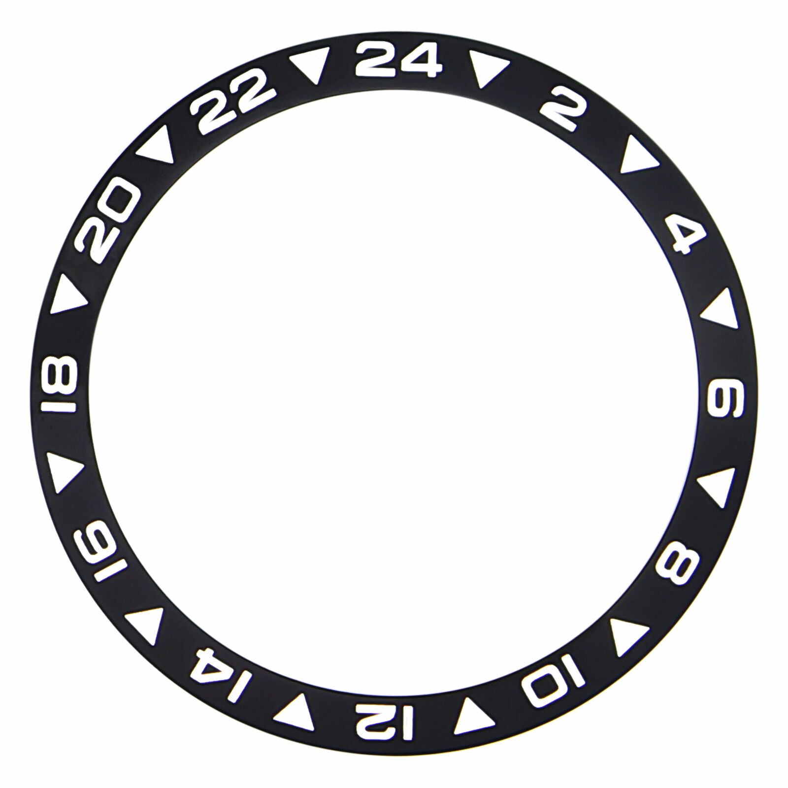 BEZEL INSERT GMT FOR SEIKO 6105 7002 6309 7S26 6309 6306 7002 8000 WATCH BLACK