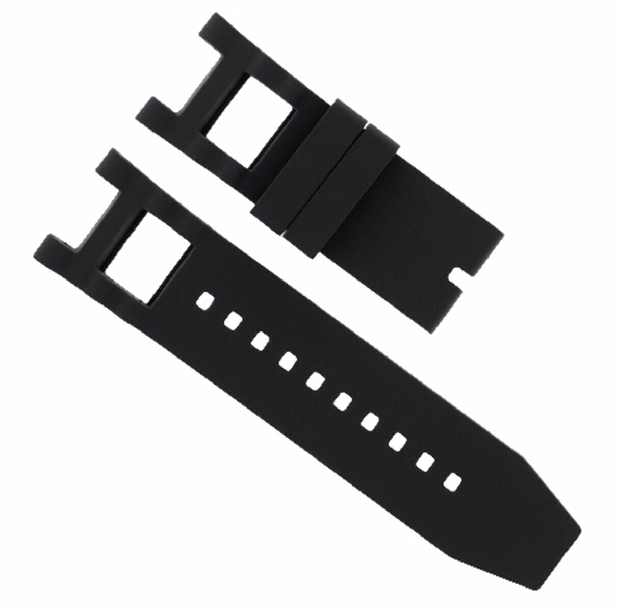 SILICONE RUBBER WATCH BAND STRAP FOR INVICTA SUBAQUA NOMA III 6043 BLACK TOP QY