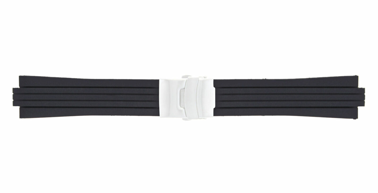 24MM 10MM SILICONE RUBBER DIVER STRAP BAND FOR ORIS TT1 F1 WILLIAMS BLACK CHRONO