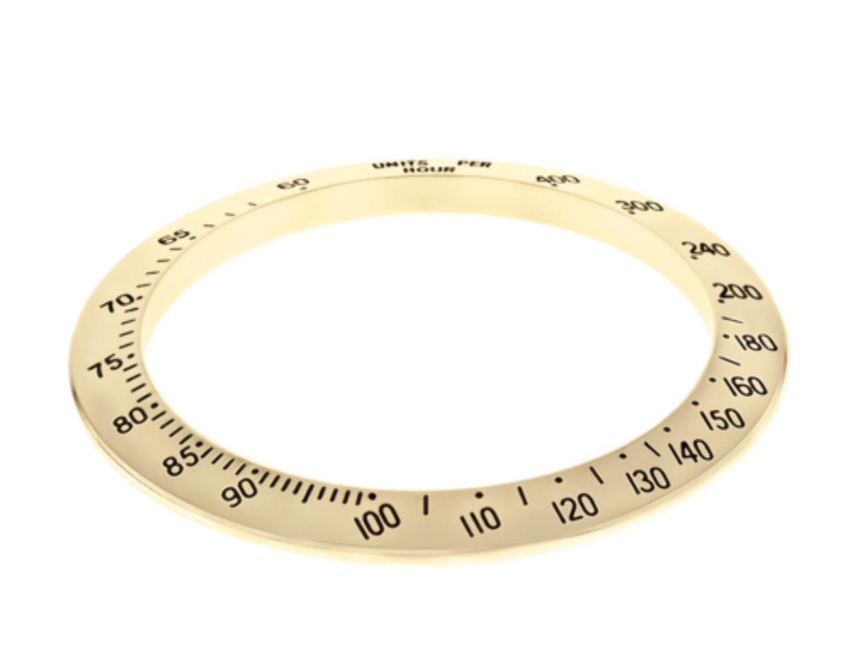 BEZEL INSERT FOR ROLEX DAYTONA 18K REAL GOLD 16520 16523 16528 ZENITH MOVEMENT
